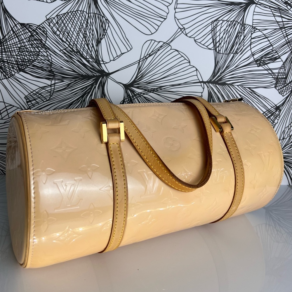 Louis Vuitton Tan Patent Leather Shoulder Bag
